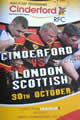 Cinderford London Scottish 2010 memorabilia